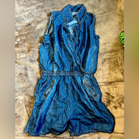 Blue denim romper - size small - Picture 1 of 1